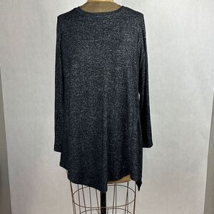 Workshop Republic Clothing Asymmetrical Tunic Top Gray Size 0X